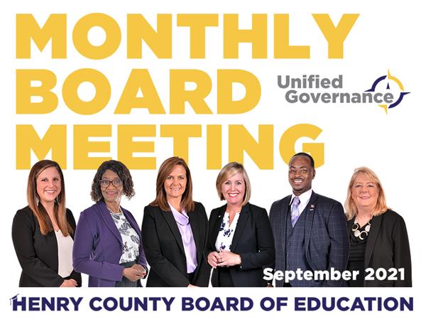 Monthly Board Meeting - September 2021