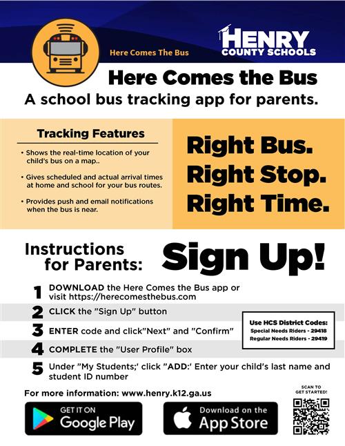 Here Comes the Bus App