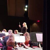 Conduting during 2019 OHS Fine Arts Concert 