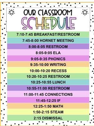 Schedule