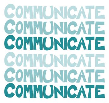 Communicate sticker