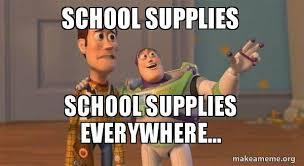 School Supply meme