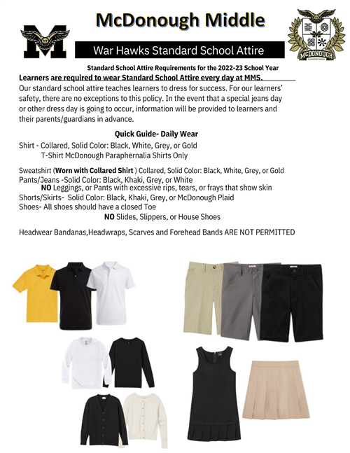 MMS Standard School Attire