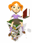 Girl on Book 