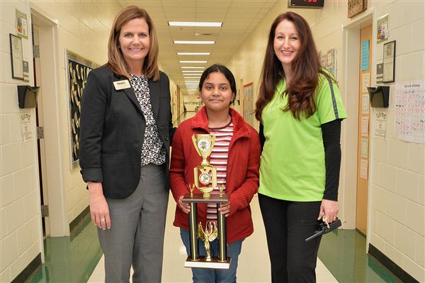 Congratulating HCS's  2-time Spelling Bee Champion from Hickory Flat Elementary